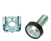 ExtraLink  Śrubka M6 do szaf 19" + nakrętka + podkładka (srebrna) - 1323260 - zdjęcie 1